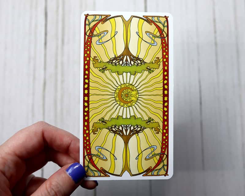 gouden art nouveau tarotkaarten