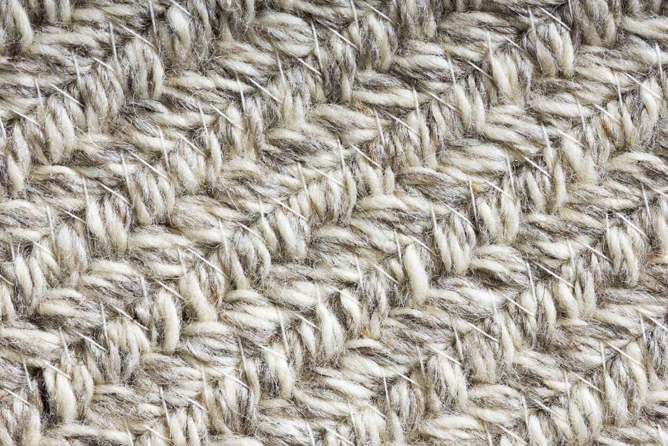 Close-up van natuurlijke tapijtvezels