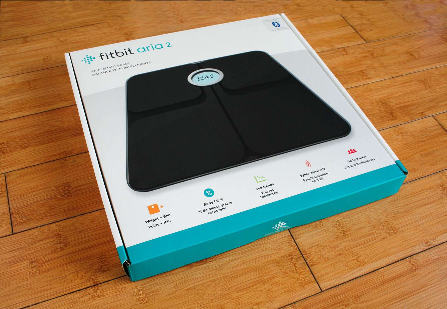 Fitbit Aria 2 Wi-Fi Slimme Weegschaal