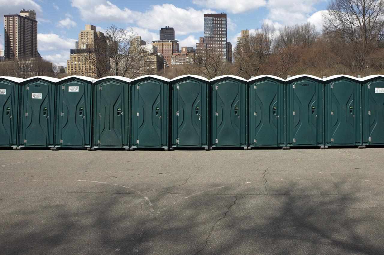 draagbare toiletten in Central Park